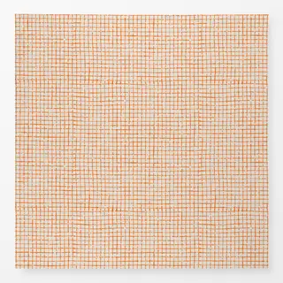 Tischdecke Netz Karo Orange Beige