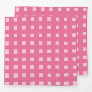 Servietten Checks Rosa