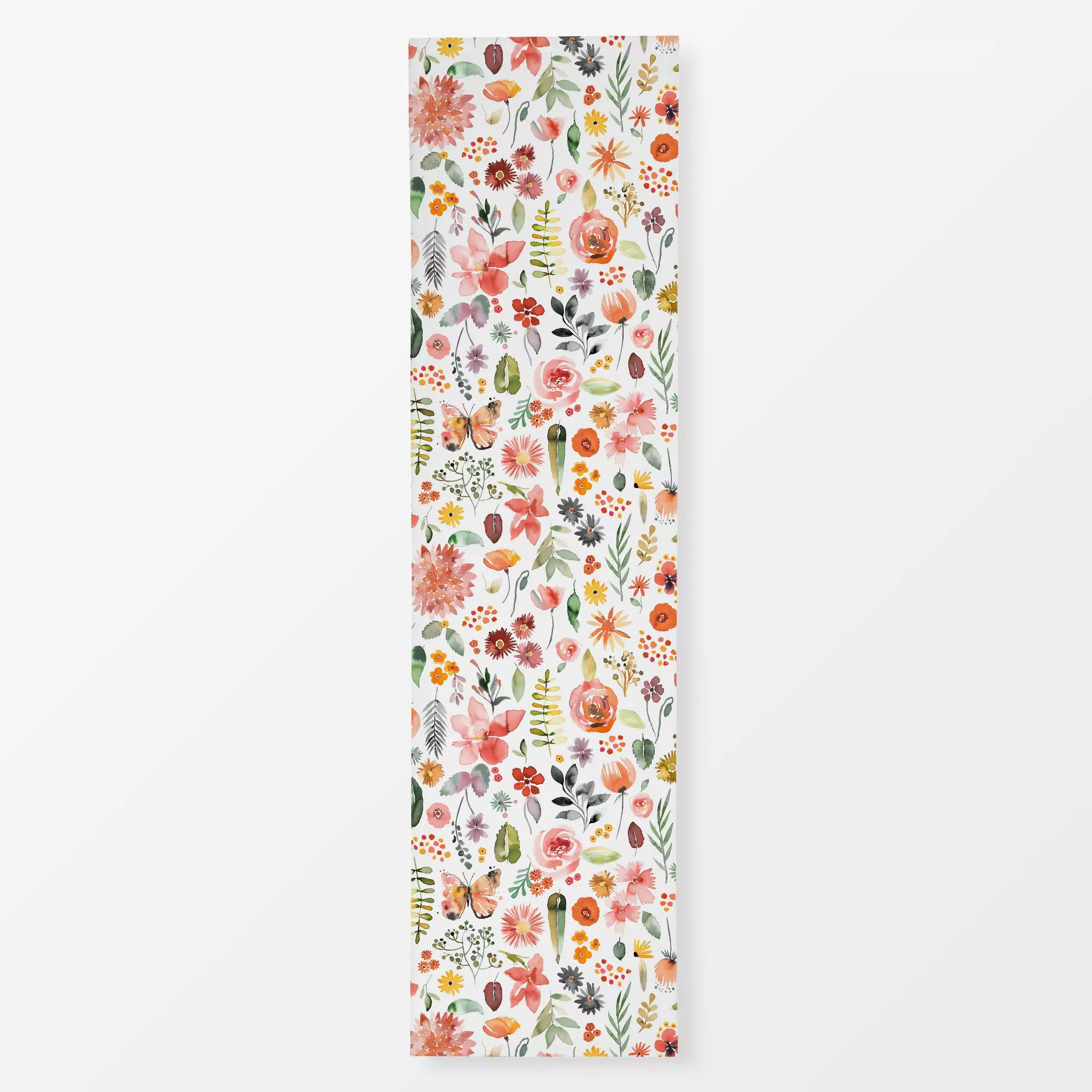 Tischläufer Colorful Spring Forest Plants - Blumen & Florales, Frühling - von „Ninola Design "; boho, Blatt, Pflanzen, Farn,...