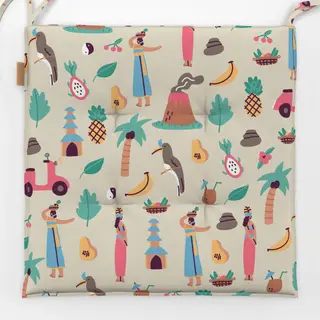 Sitzkissen Indonesian Culture