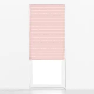 Raffrollo Wellige Streifen Rosa