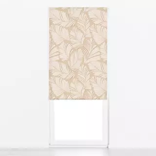 Raffrollo Palms light sand