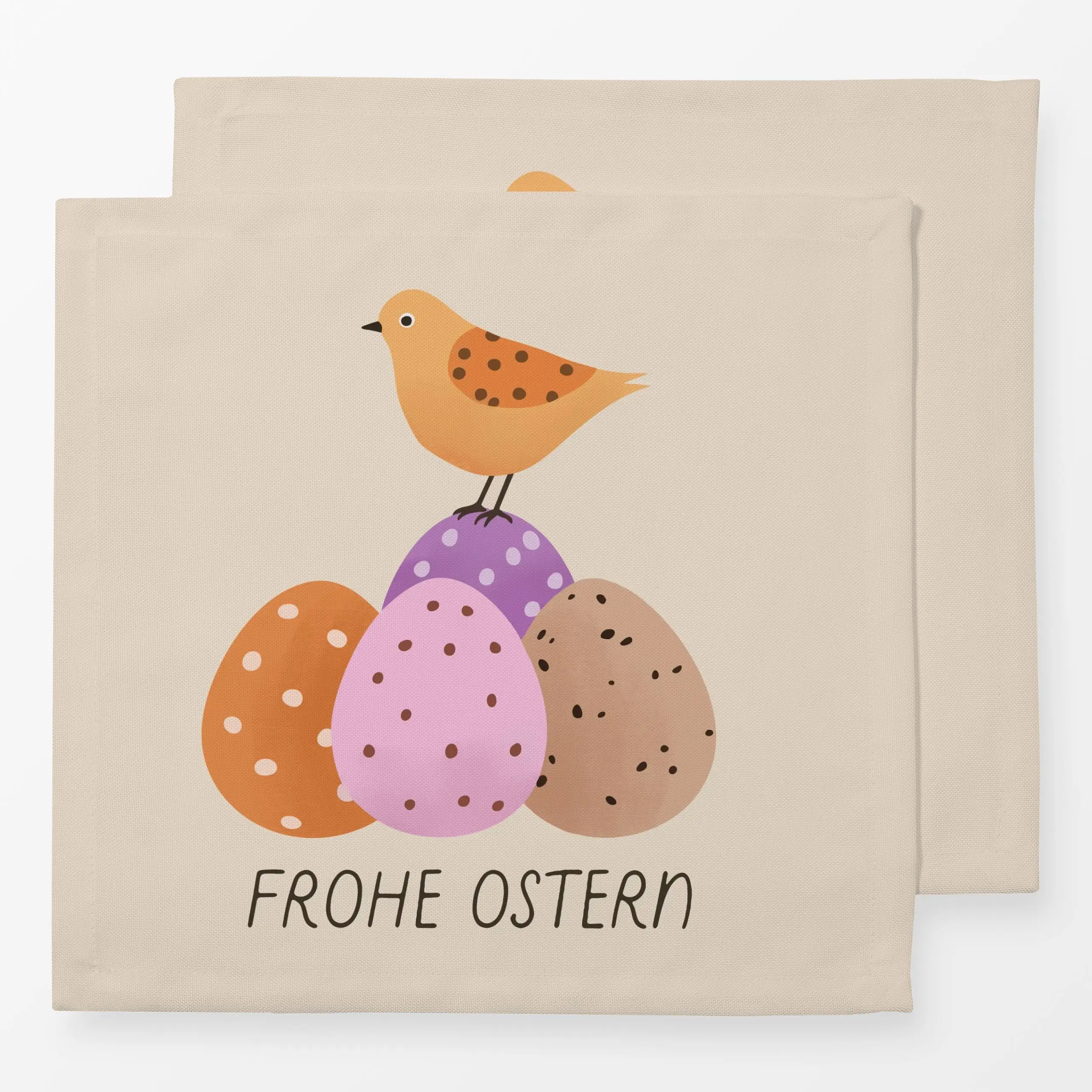 Servietten Vogel Frohe Ostern - Frühling, Tiere, Ostern - von „Studio Kesse"