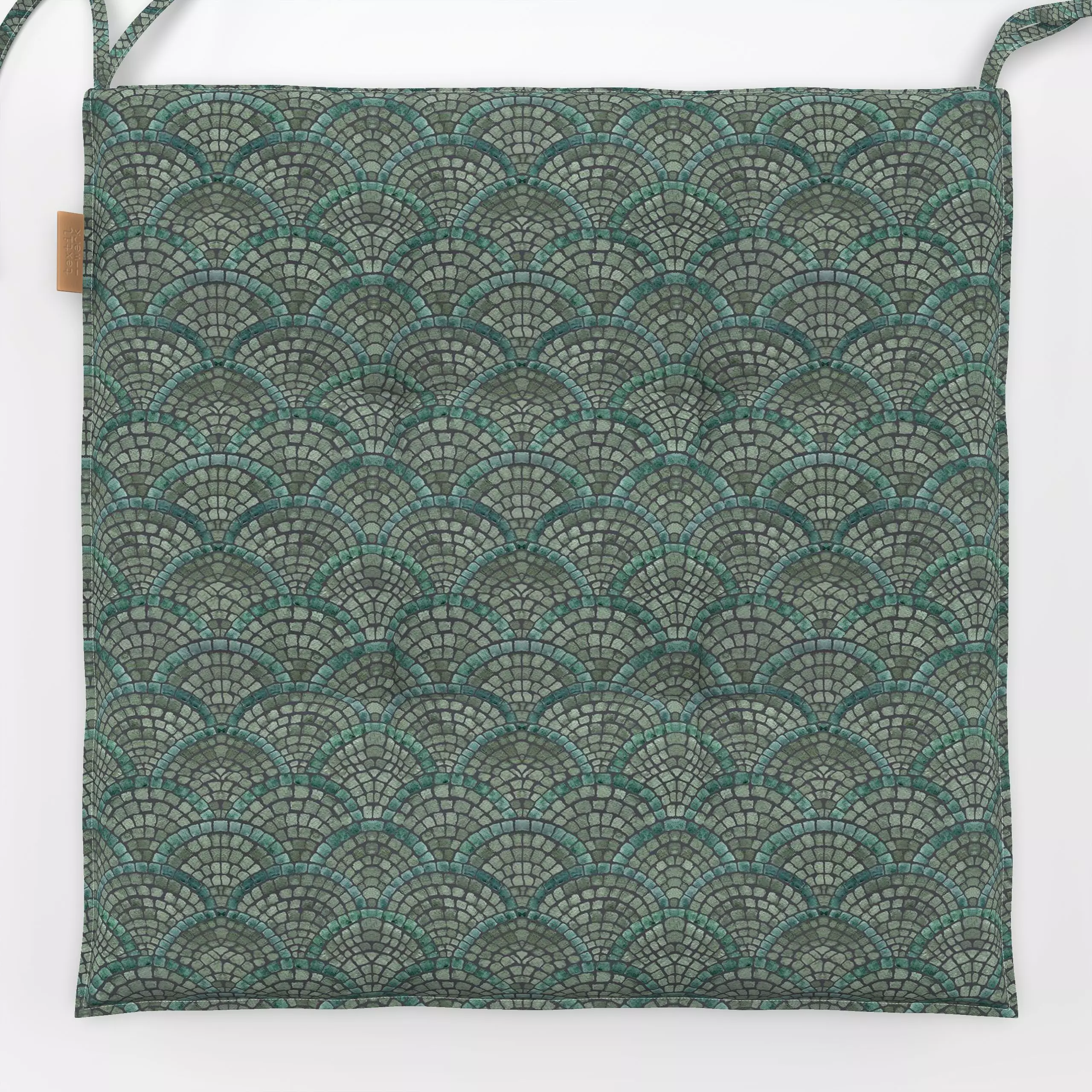 Sitzkissen Vintage Art Deco arches - Symbole & Muster, Retro & Vintage - von „Bloomery Decor"; Geometrisch, vintage, artdeco...