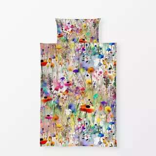 Bettwäsche Abstrakte Wildblumen Wiese 1