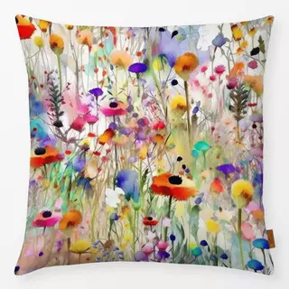 Kissen Abstrakte Wildblumen Wiese 1