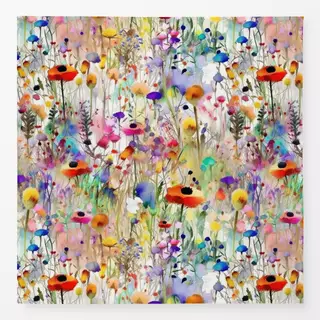 Tischdecke Abstrakte Wildblumen Wiese 1