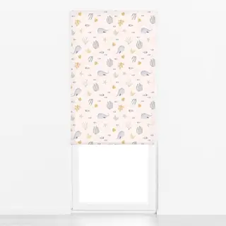 Raffrollo Meerestiere Aquarellmuster