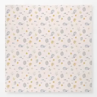 Tischdecke Meerestiere Aquarellmuster