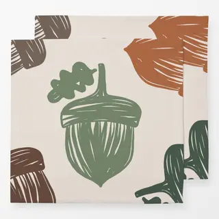 Servietten Oak Allover green