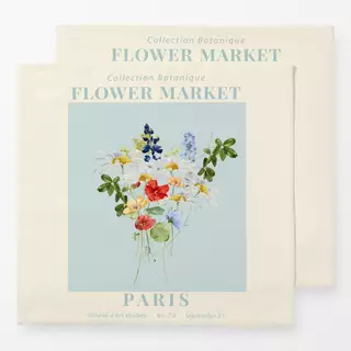 Servietten Flower Market Paris