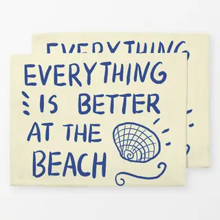 Tischset Better at the Beach