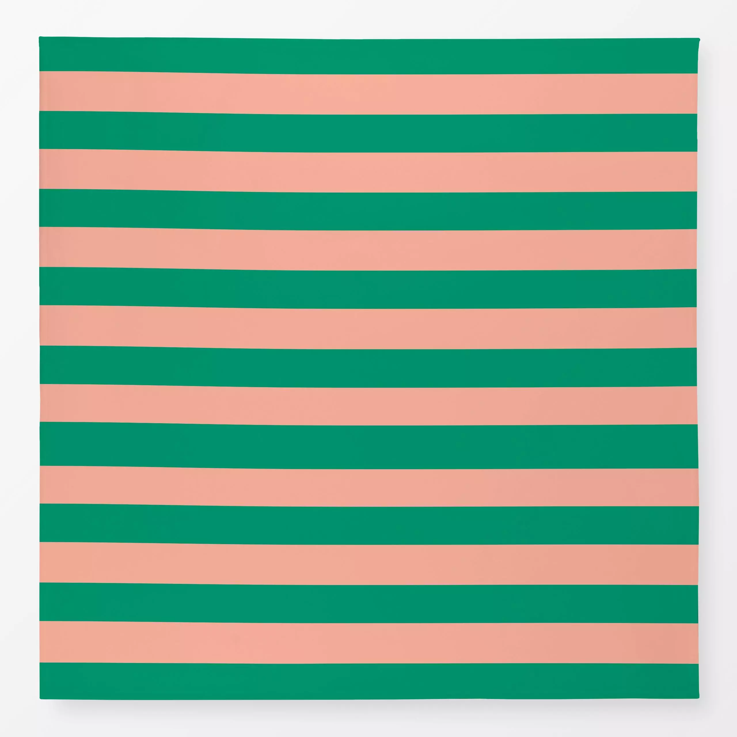 Tischdecke Rayas melocotón y verde - Sommer, Symbole & Muster - von „Karen Menzenbach"; Muster, Streifen, rosa, Garten, Oran...