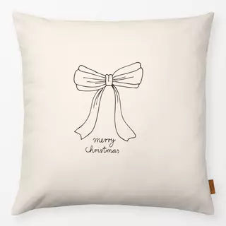 Kissen Merry Christmas Schleife