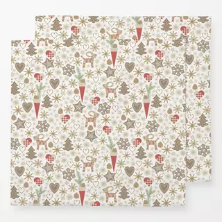 Servietten Skandinavische Weihnachten