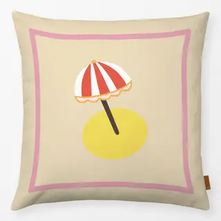 Kissen Sonnenschirm Rot Weiss