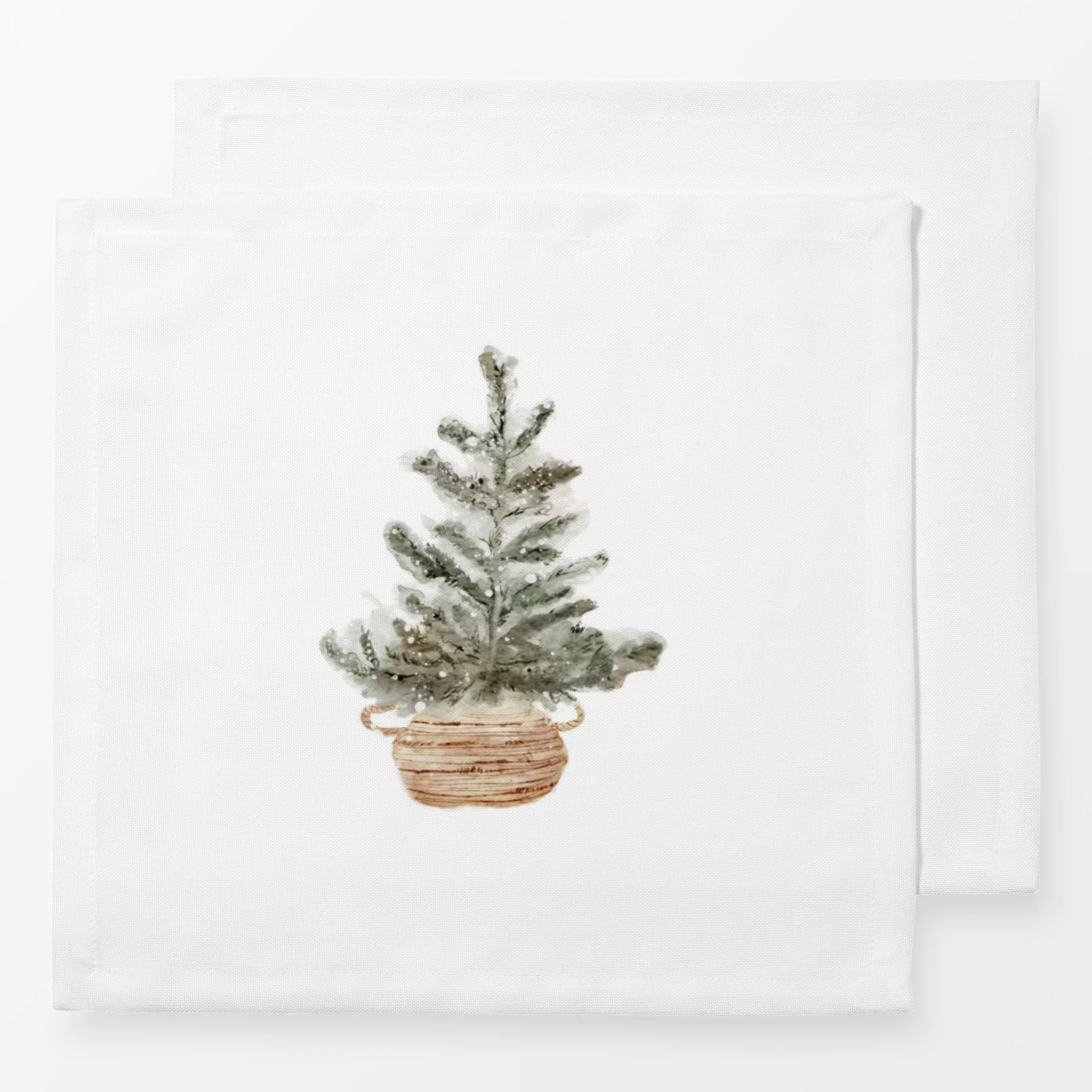 Servietten Hygge Weihnachtsbaum 2 - Weihnachten, Pflanzen & Botanik - von „youdiful"; skandinavisch, Hygge, Tannenbaum, Weih...