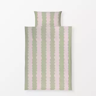 Bettwäsche Welle Rosa Grün