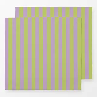 Servietten Cabana Streifen grün lila