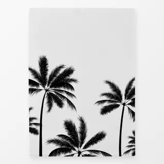 Geschirrtuch Summer Palmtrees black