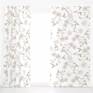 Dekovorhang Redouté  Rosen Garten 7