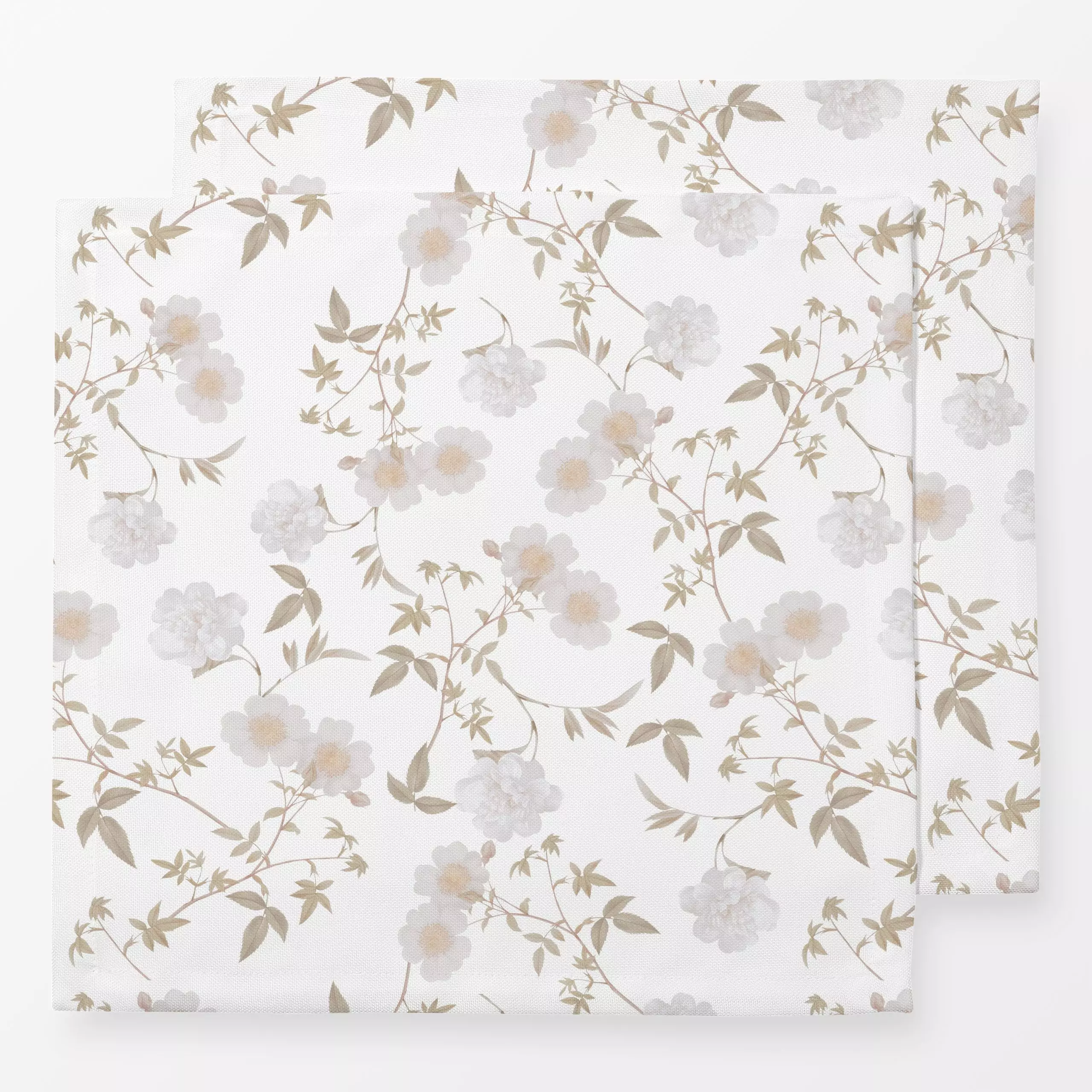 Servietten Redouté Rosen Garten 7 - Blumen & Florales, Retro & Vintage - von „Uta Naumann“; Muster, Natur, Blumen, Rosen, Ga...