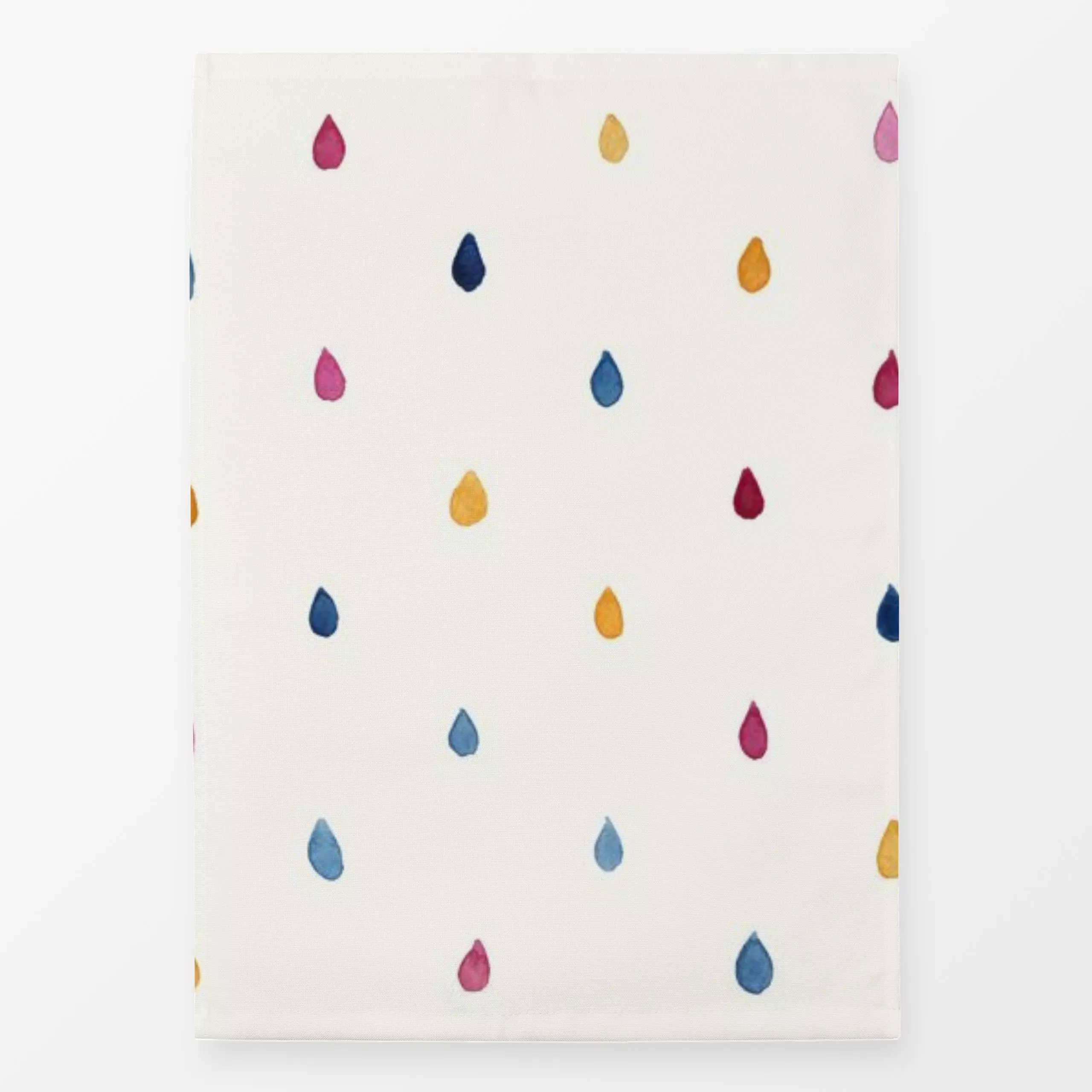 Geschirrtücher Rain Dots - Symbole & Muster - von „Studio Salz"; Kinderzimmer, regentropfen, bunt, farbenfroh, Kindermotiv, ...