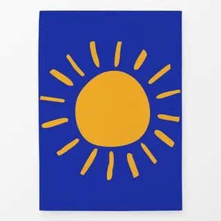 Geschirrtücher Sonne blau