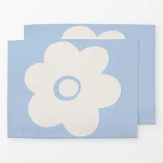 Tischset Große Kirschblüte auf Blau