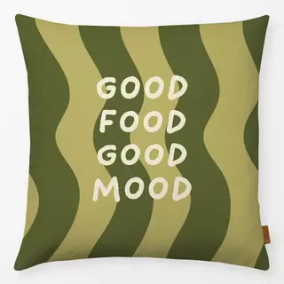 Kissen Good Food Good Mood Wellen