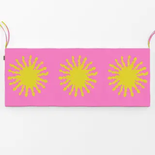 Bankauflage Sonne Gelb Pink