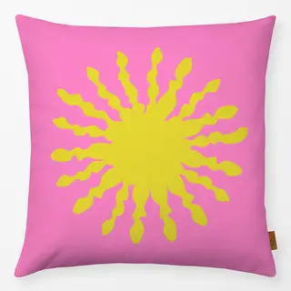 Kissen Sonne Gelb Pink