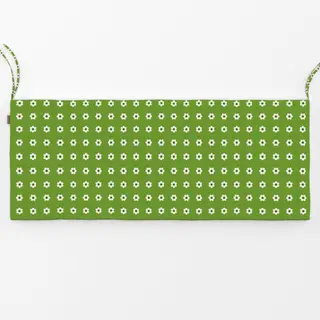 Bankauflage Blümchen Beige Grün