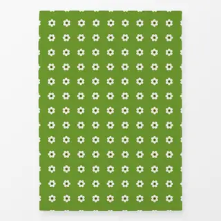 Geschirrtücher Blümchen Beige Grün