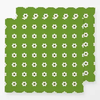 Servietten Blümchen Beige Grün