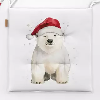 Sitzkissen Weihnachtsmann Eisbär