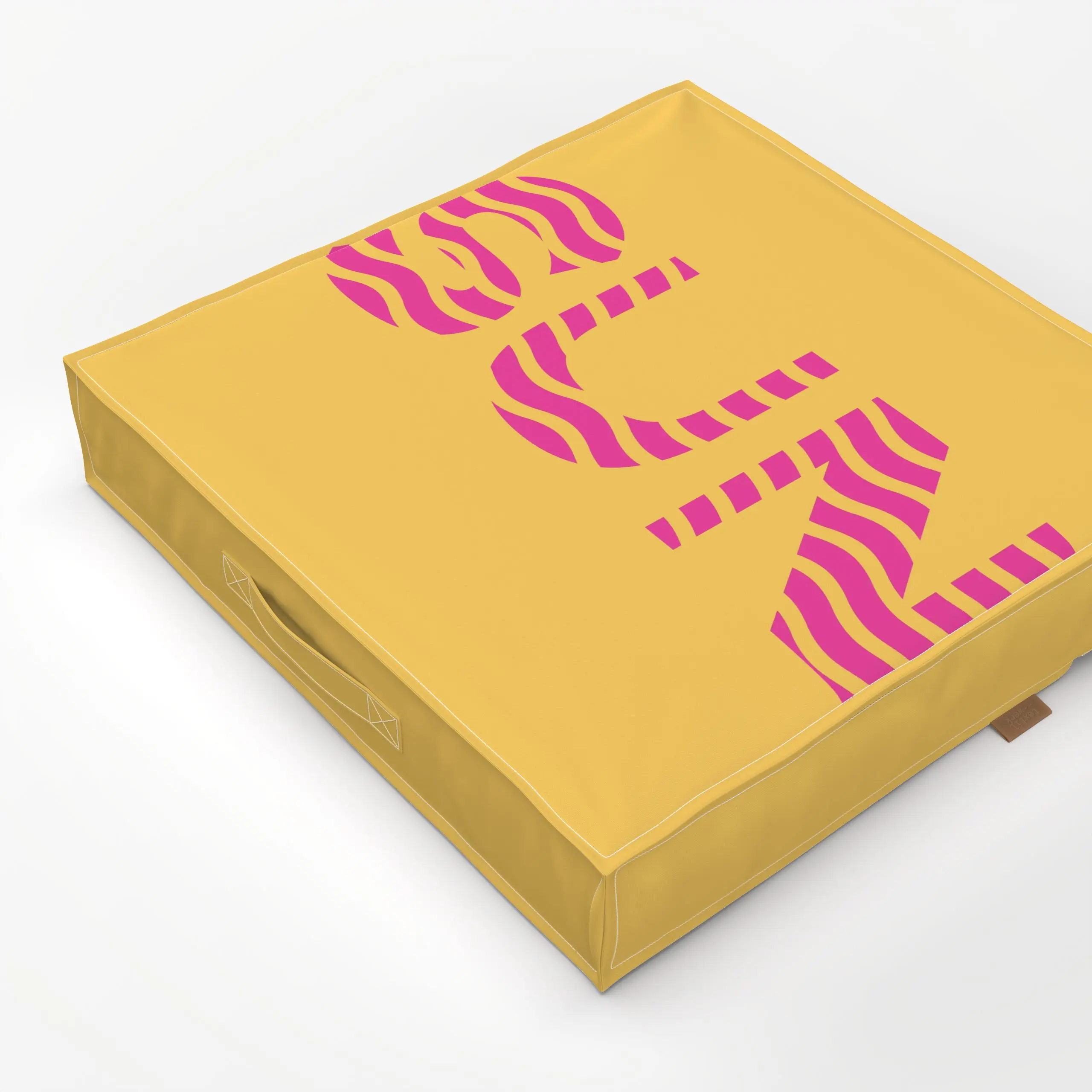 Bodenkissen Sun Waves Pink - Sommer, Sprüche & Schriftzüge, Symbole & Muster - von „Jana Moßmann"; Sommer, wellen, typo, sun...