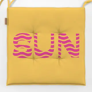 Sitzkissen Sun Waves Pink