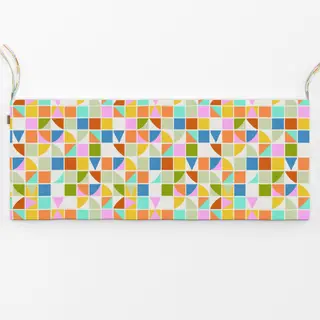 Bankauflage Fliesen Pattern Bunt