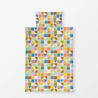 Bettwäsche Fliesen Pattern Bunt