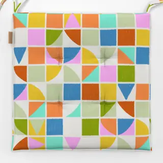 Sitzkissen Fliesen Pattern Bunt