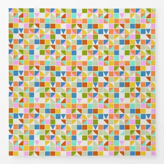 Tischdecke Fliesen Pattern Bunt