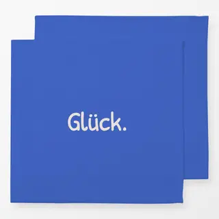Servietten Glück blau