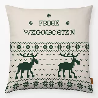 Kissen Frohe Weihnachten  grün