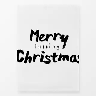 Geschirrtuch Merry fu**ing Christmas