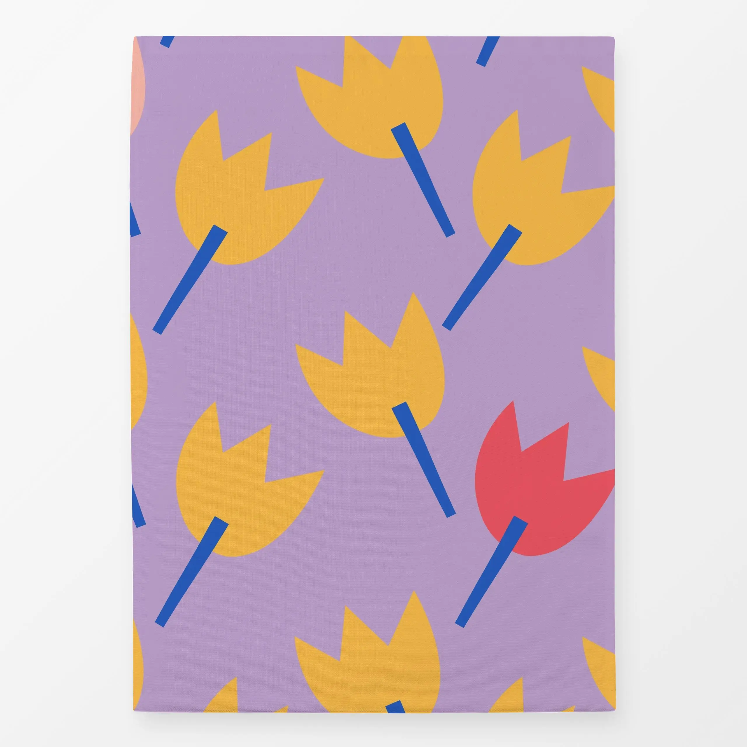 Geschirrtücher Muster tulpen - lila - Blumen & Florales, Frühling, Ostern - von „Heyduda"; Garten, Tulpen, Hygge, Fruehling,...