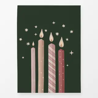 Geschirrtücher Kerzen Advent