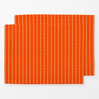 Tischset Coastal summer punkte rot