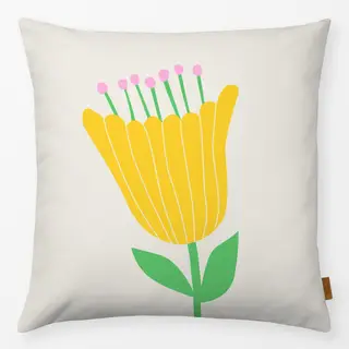 Kissen Blume gelb