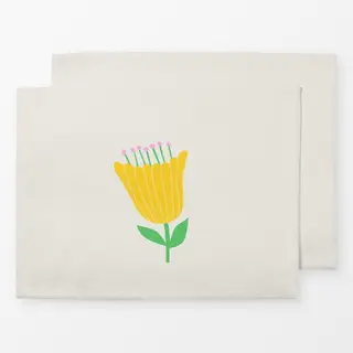Tischset Blume gelb